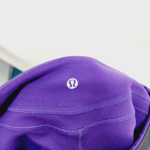 Lululemon Leggings Groove Crop Yoga Pants 8 Black Activewear Stretch Capri - Picture 4 of 9